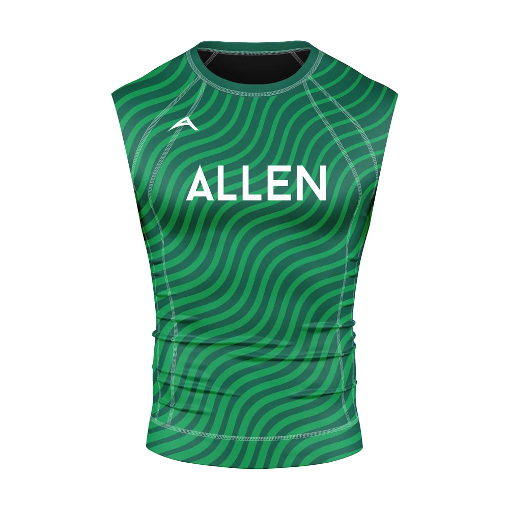 Wave Sleeveless Compression Top — Allen Sportswear