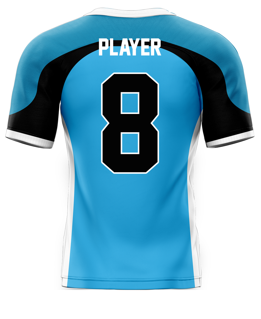 Aqua Strike Flag Football Jersey - additional view