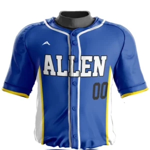 Azure Lightning Baseball Jersey — Allen Sportswear