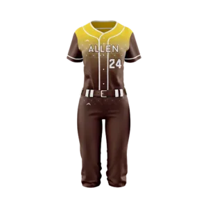Bronze Strike Softball Uniform — Allen Sportswear