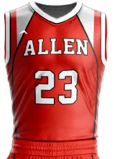 Burnt Ember Basketball Jersey — Allen Sportswear