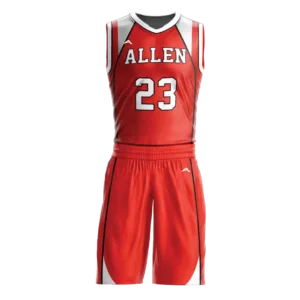 Burnt Ember Basketball Uniform — Allen Sportswear