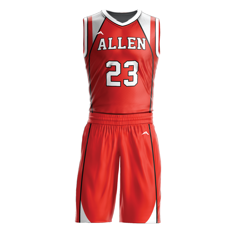 Burnt Ember Basketball Uniform — Allen Sportswear