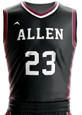 Crimson Core Basketball Jersey — Allen Sportswear