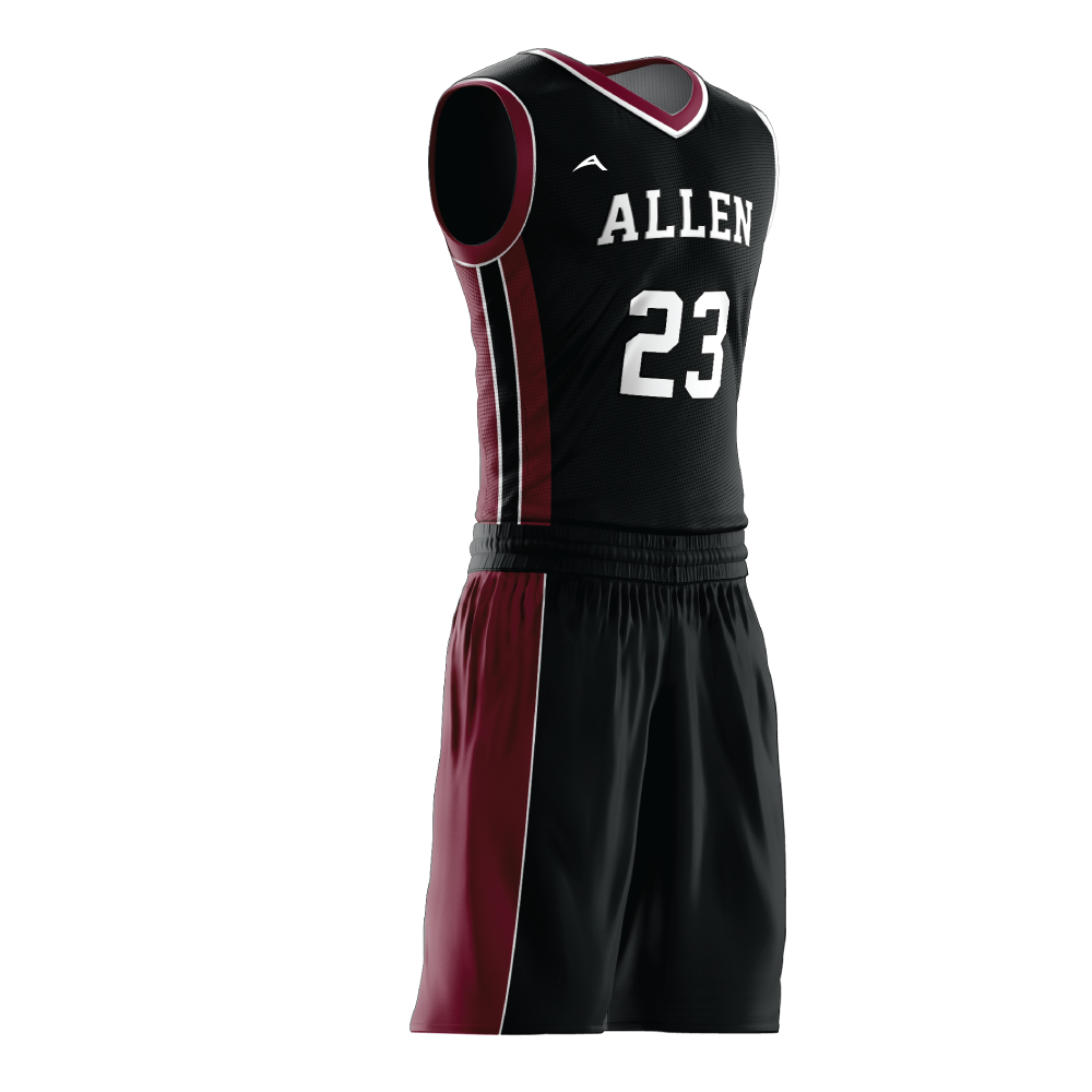 Crimson Core Basketball Uniform - additional view