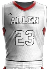 Crimson Ice Basketball Jersey — Allen Sportswear