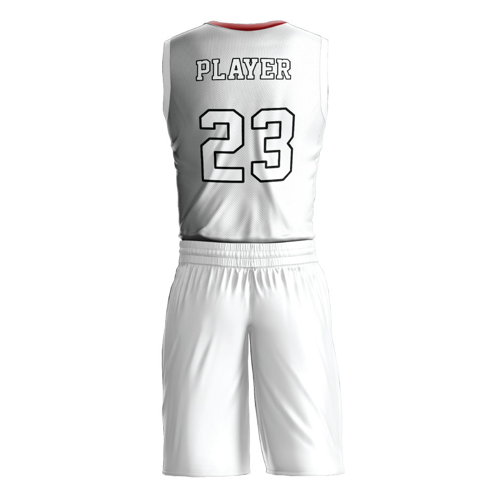 Crimson Ice Basketball Uniform - additional view