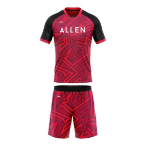 Crimson Maze Soccer Uniform — Allen Sportswear