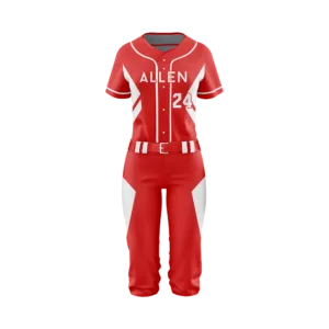 Crimson Rush Softball Uniform — Allen Sportswear