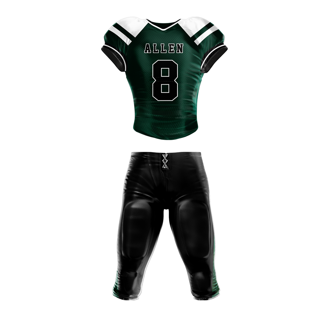 Emerald Eclipse Football Uniform — Allen Sportswear