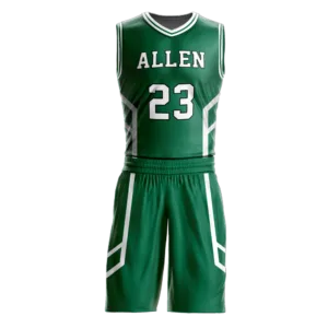 Emerald Edge Basketball Uniform — Allen Sportswear