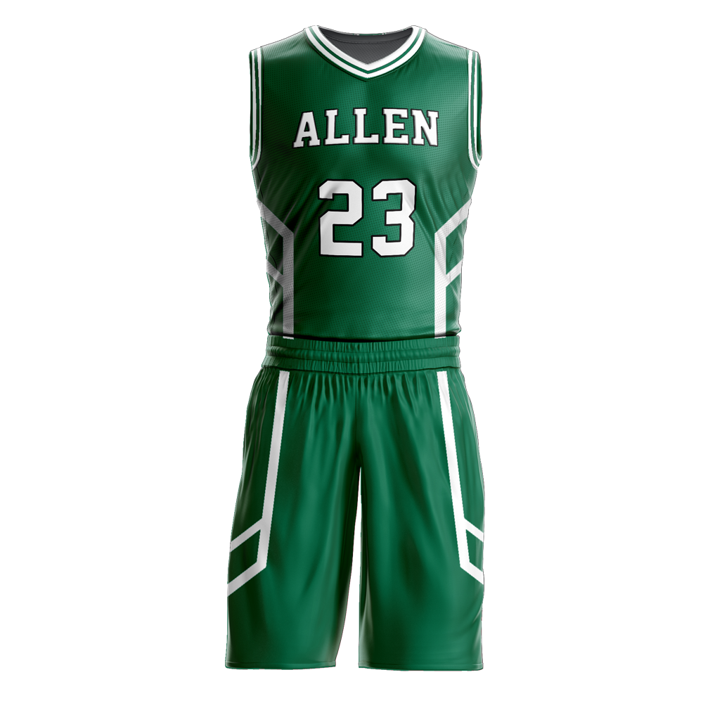 Emerald Edge Basketball Uniform — Allen Sportswear