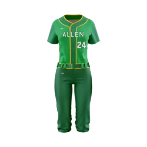 Emerald Rush Softball Uniform — Allen Sportswear