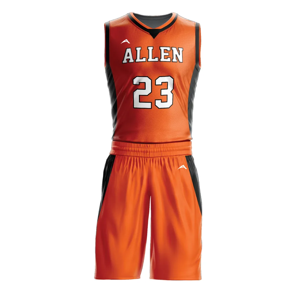 Flame Burst Basketball Uniform — Allen Sportswear