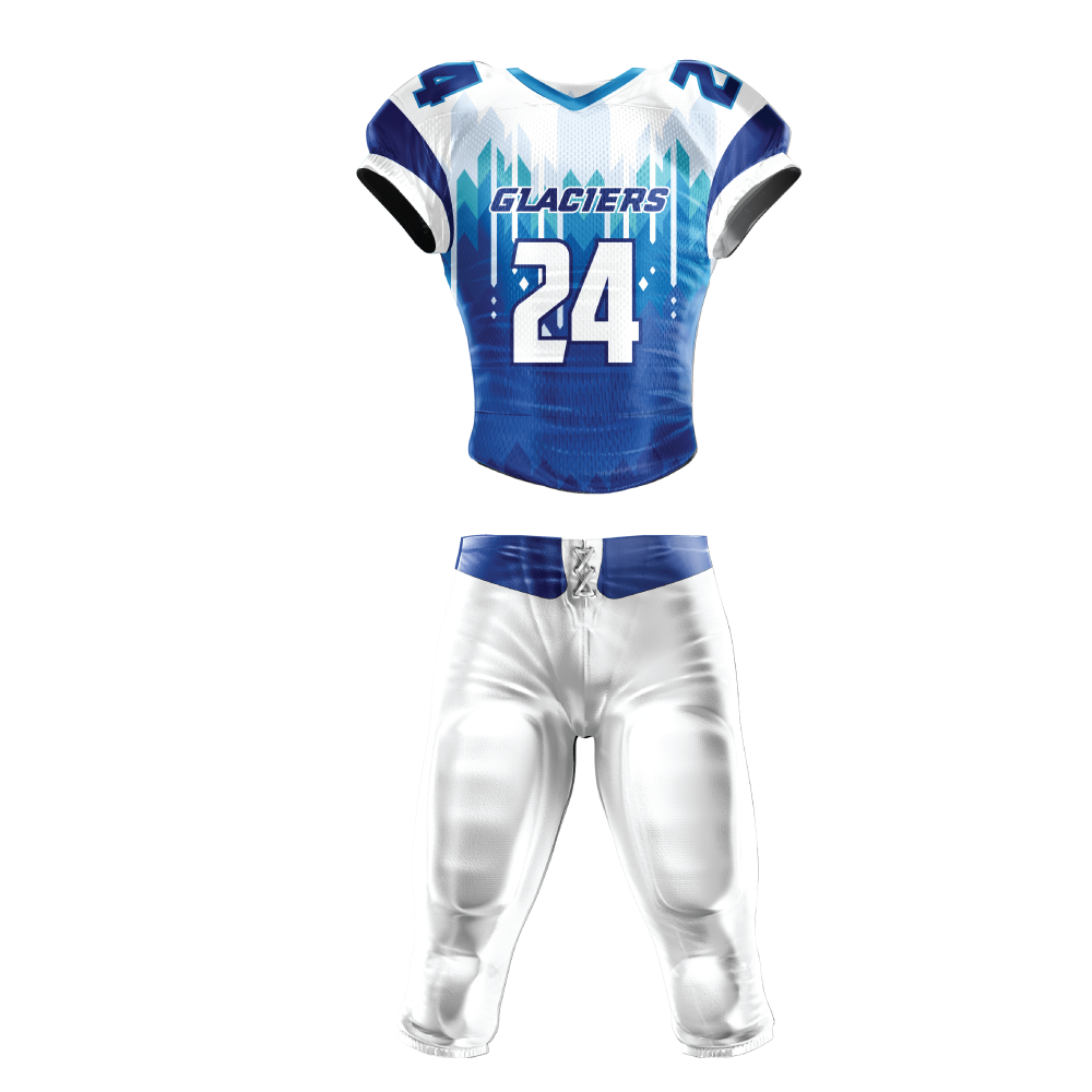 Glaciers Football Uniform — Allen Sportswear