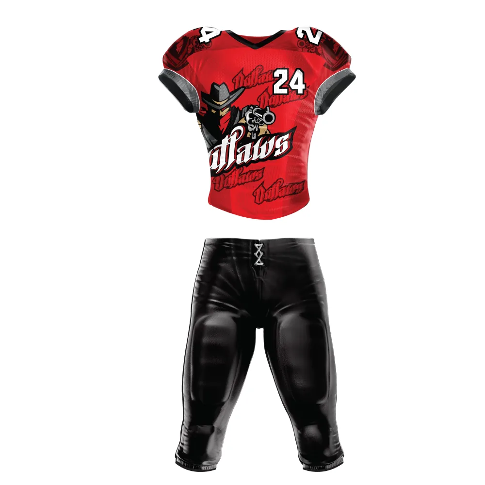 Outlaws Football Uniform — Allen Sportswear