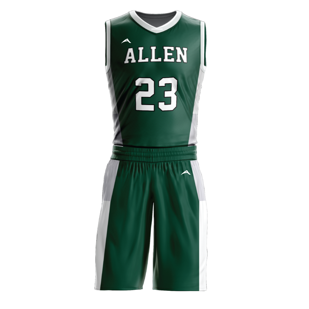 Forest Strike Basketball Uniform — Allen Sportswear