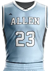 Glacier Phantom Basketball Jersey — Allen Sportswear