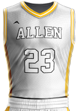 Golden Edge Basketball Jersey — Allen Sportswear