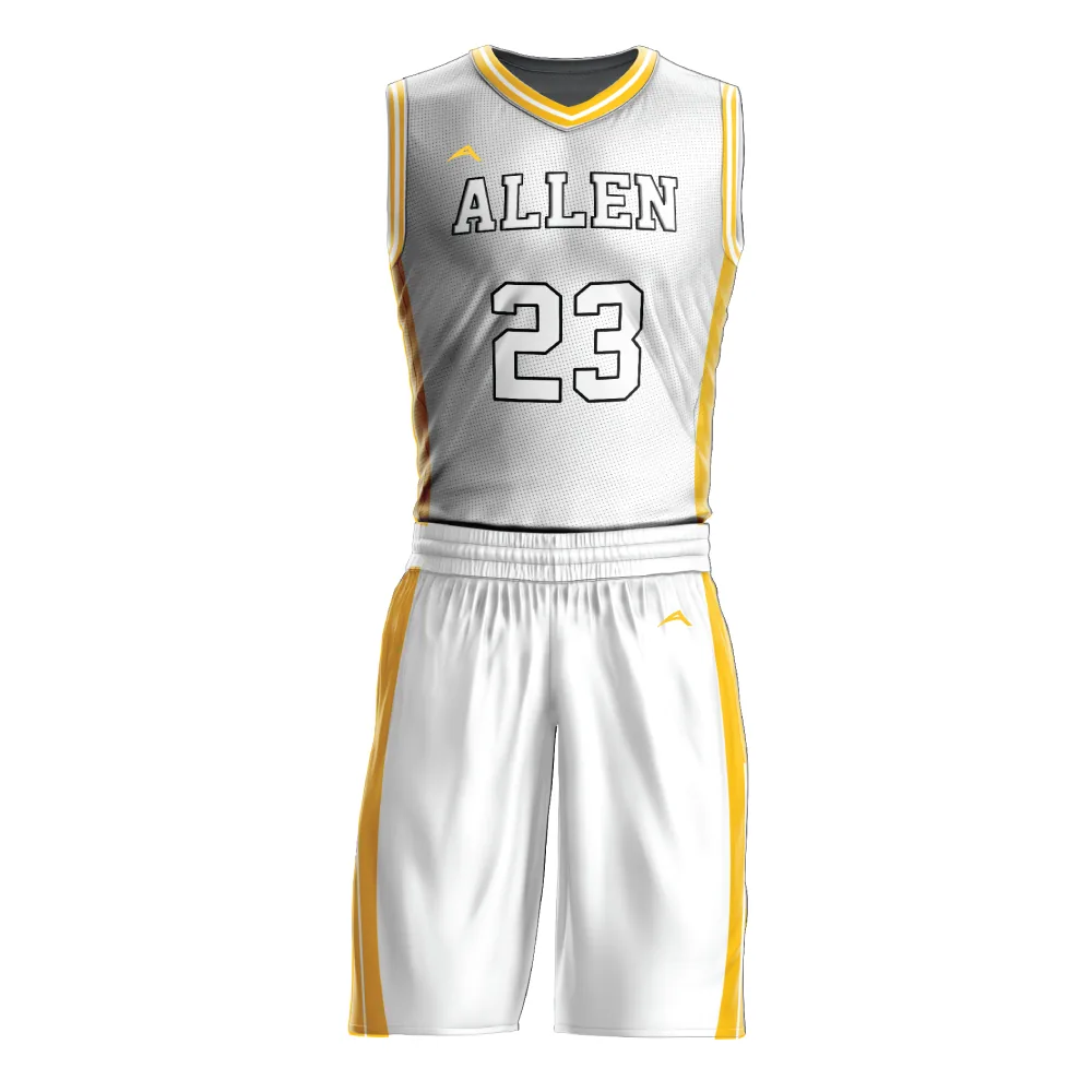 Golden Edge Basketball Uniform — Allen Sportswear