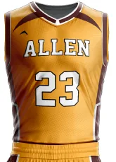 Golden Ridge Basketball Jersey — Allen Sportswear