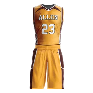 Golden Ridge Basketball Uniform — Allen Sportswear