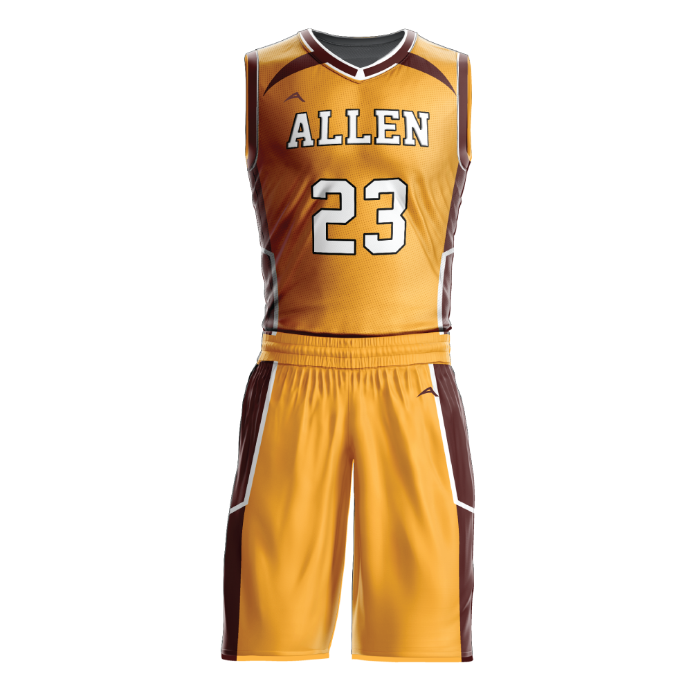 Golden Ridge Basketball Uniform — Allen Sportswear