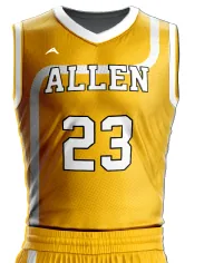Golden Valor Basketball Jersey — Allen Sportswear