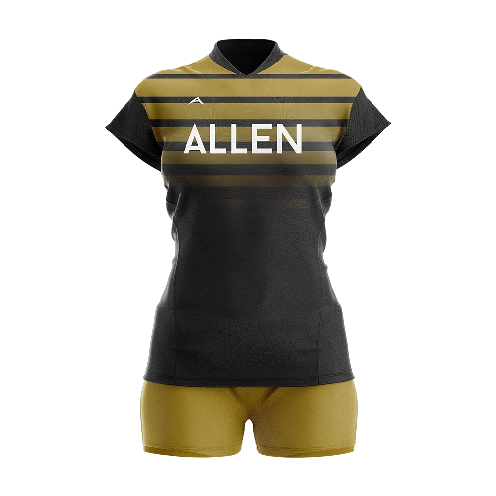 Goldline Defense Volleyball Uniform — Allen Sportswear