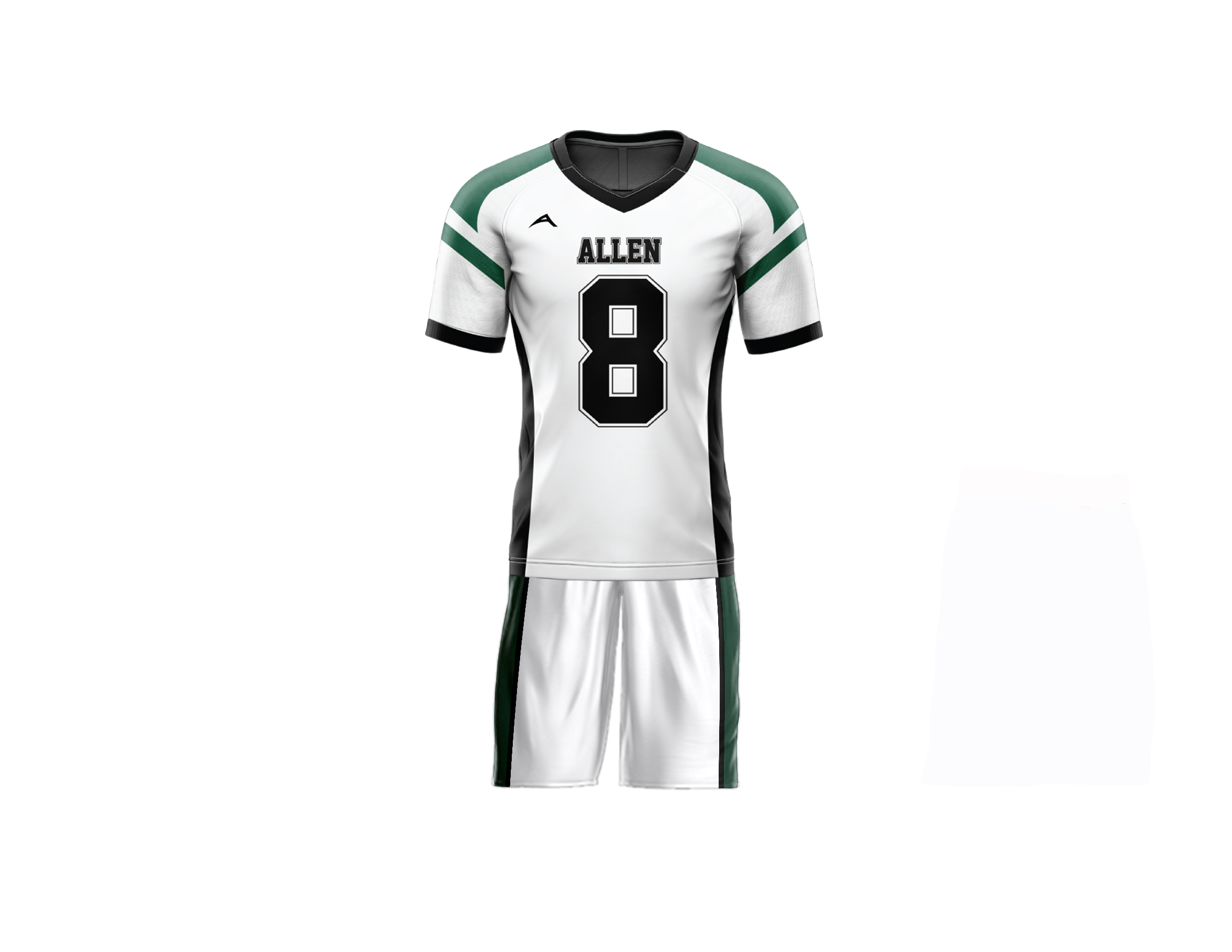 Green Edge Flag Football Uniform — Allen Sportswear