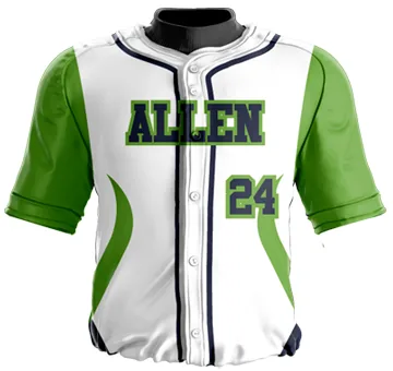GreenWave Baseball Jersey — Allen Sportswear