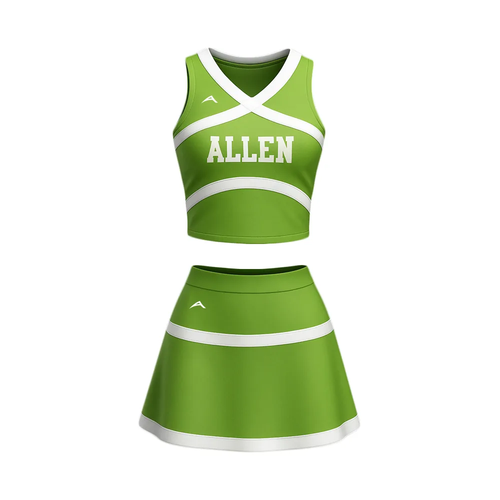 Lime Strike Cheerleading Cheerleading Uniform — Allen Sportswear