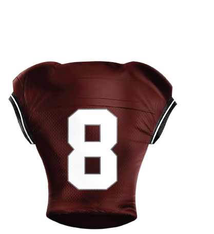 Maroon Blitz Football Jersey - additional view