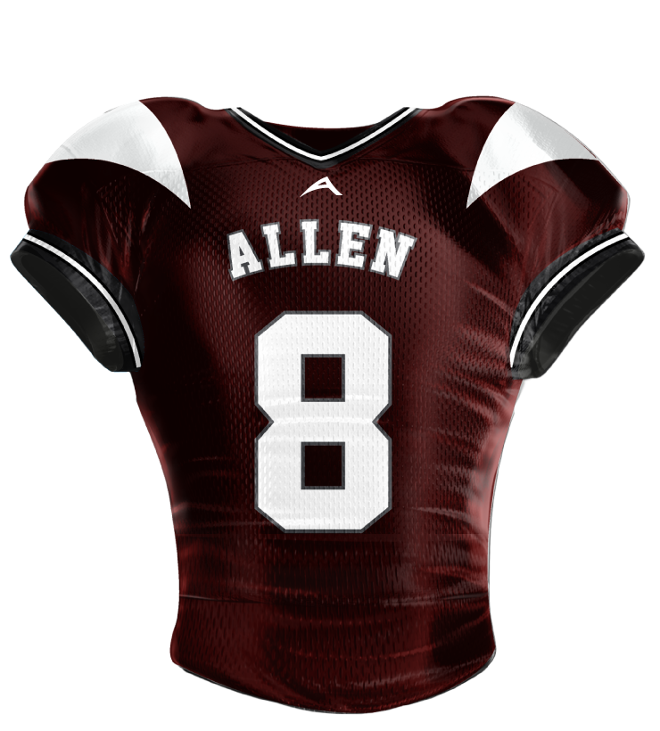 Maroon Blitz Football Jersey — Allen Sportswear