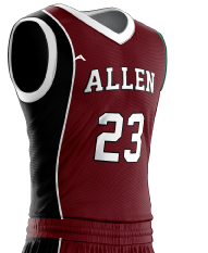Maroon Edge Basketball Jersey - additional view