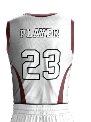 Maroon Mist Basketball Jersey - additional view