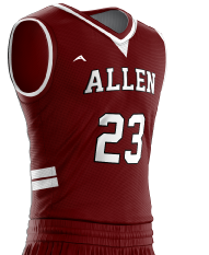 Maroon Vanguard Basketball Jersey - additional view