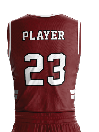 Maroon Vanguard Basketball Jersey - additional view