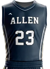 Midnight Alloy Basketball Jersey — Allen Sportswear
