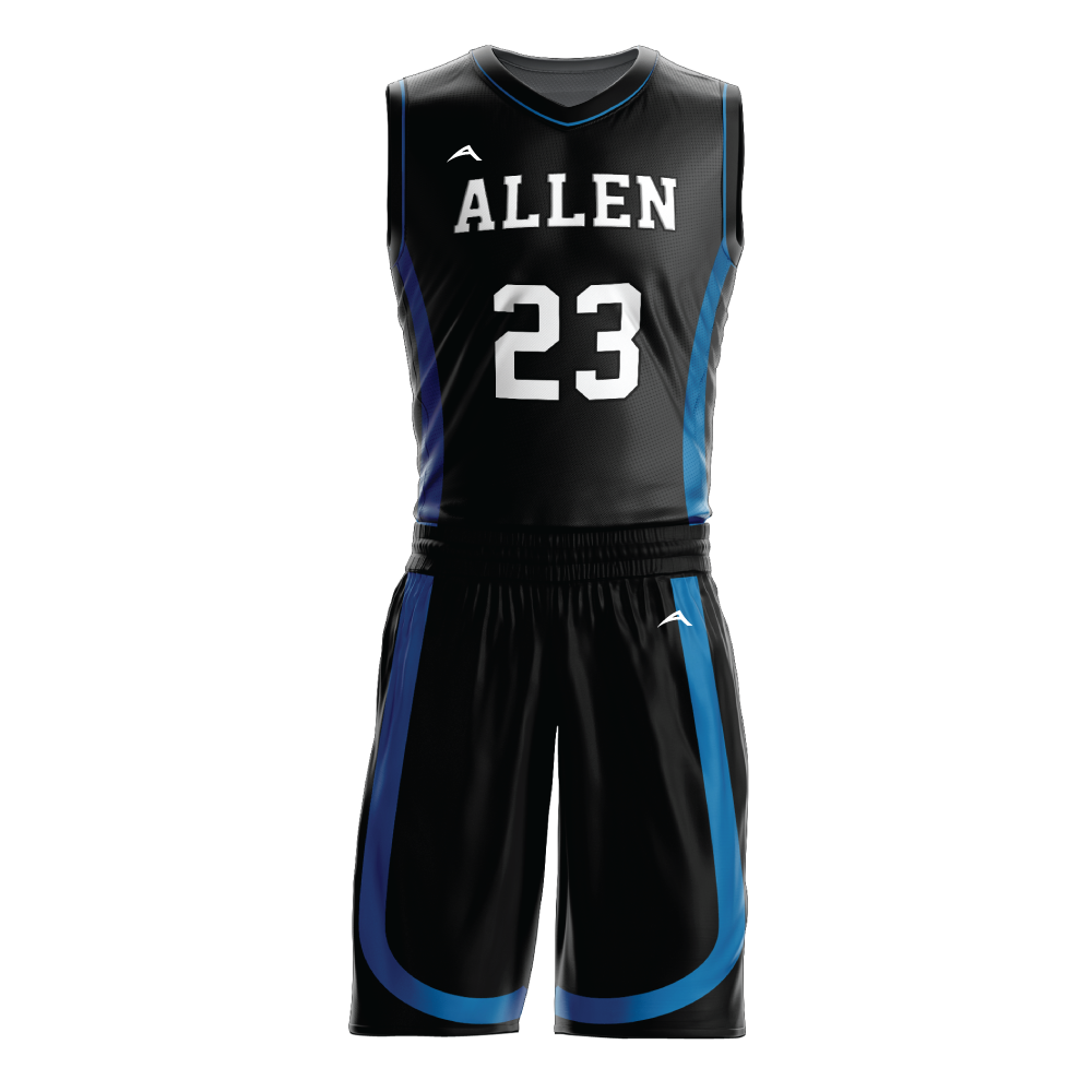 Midnight Bolt Basketball Uniform — Allen Sportswear