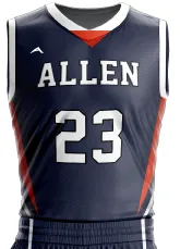 Navy Ember Basketball Jersey — Allen Sportswear