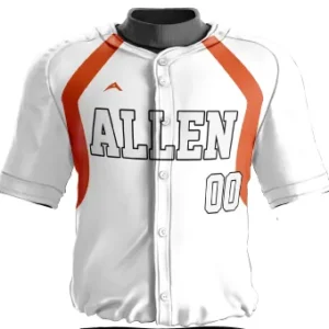 Orange Blaze Baseball Jersey — Allen Sportswear