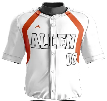 Orange Blaze Baseball Jersey — Allen Sportswear