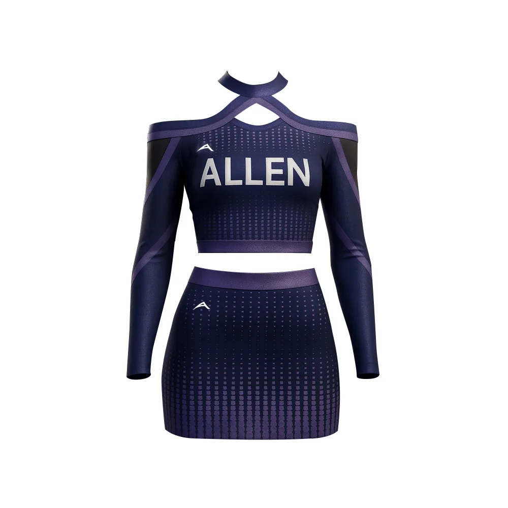 Purple Vibe Dance Cheerleading Uniform — Allen Sportswear