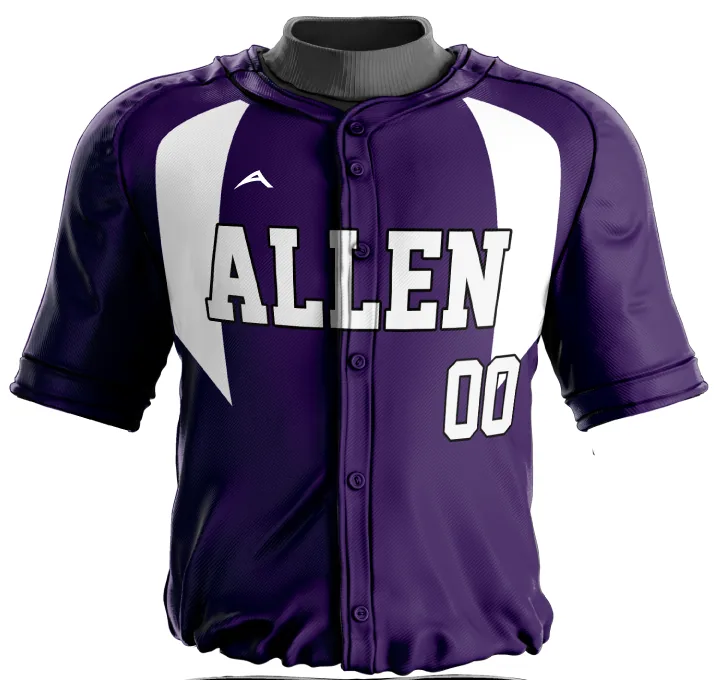 Purple Vortex Baseball Jersey — Allen Sportswear