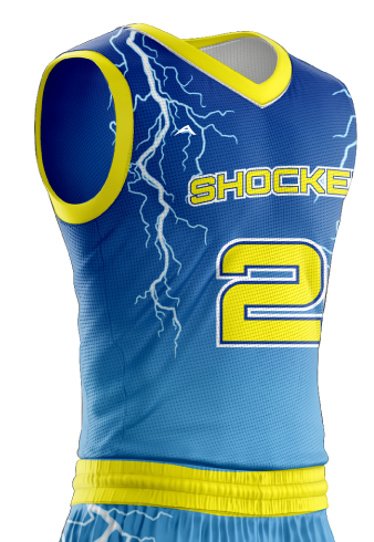 Basketball Jersey Sublimated Shockers Side