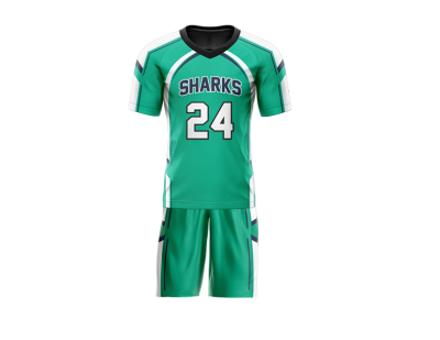Flag Football Uniform Sublimated Sharks Front