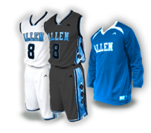 Home and Away Basketball Uniforms with Free Shooter Shirt