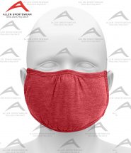SHAPED FACE MASK HEATHER RED