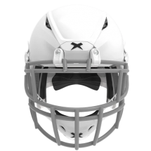 White helmet shell, grey facemask XRS  2 2S